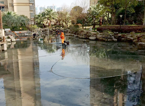 嵩县景观池淤泥清理